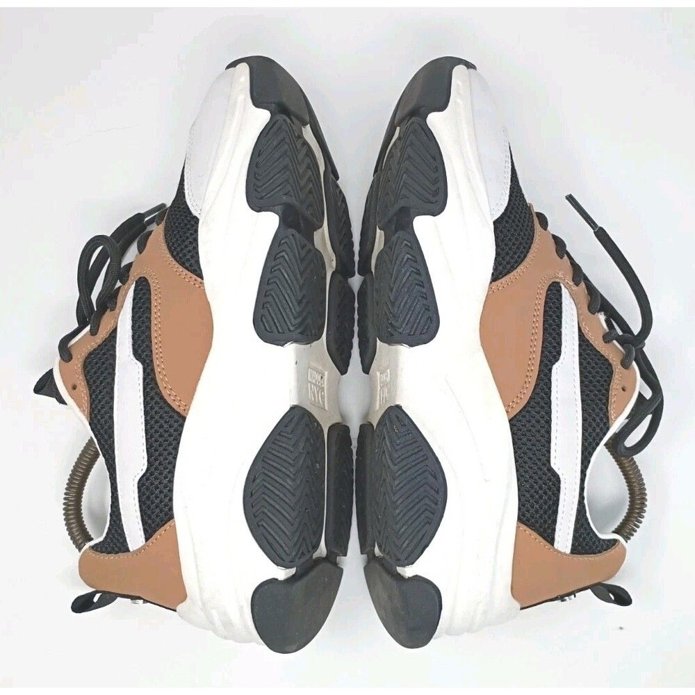 Madden NYC Womens Sneaker's Size 8.5 Muliti Color White w Brown Black - Picture 7 of 12
